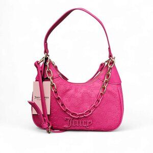 Juicy Couture Cant Tame Her New Shoulder Bag Crossbody Pink Chain Y2K Bag